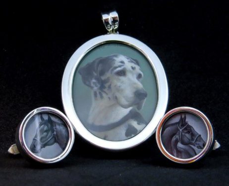 miniature paintings with SS or 18k or 9k best