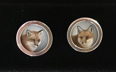 Cuff links foxes