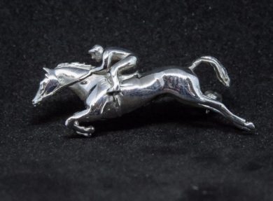 HORSE & RIDER BROOCH