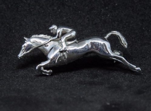 HORSE & RIDER BROOCH